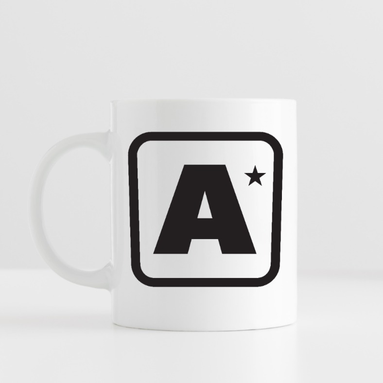 A* Kopp logo Svart