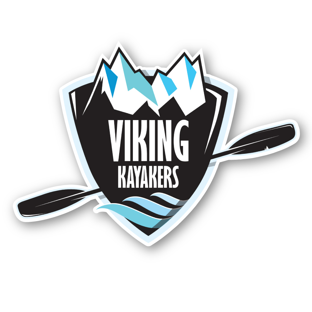 Viking Kayakers Vinyl Klistremerke