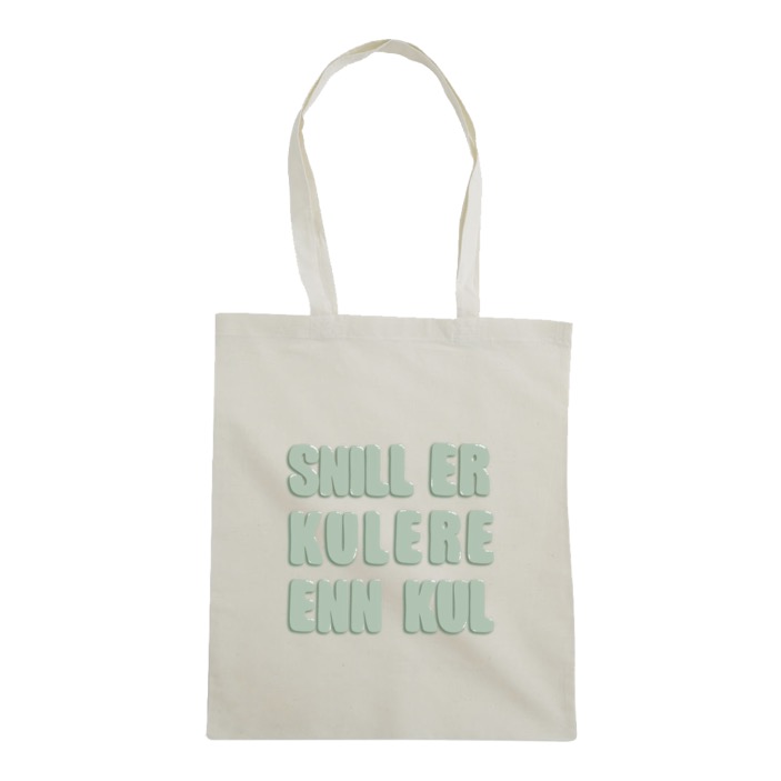 Snill er kulere enn kul - Grønn tote