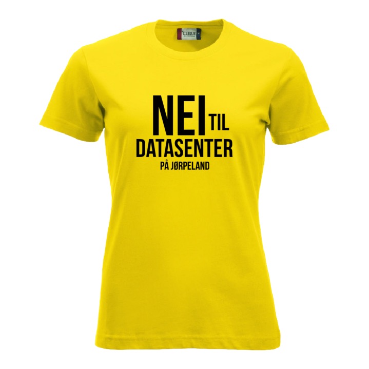 NEI TIL DATASENTER PÅ JØRPELAND (sort tekst) - dame