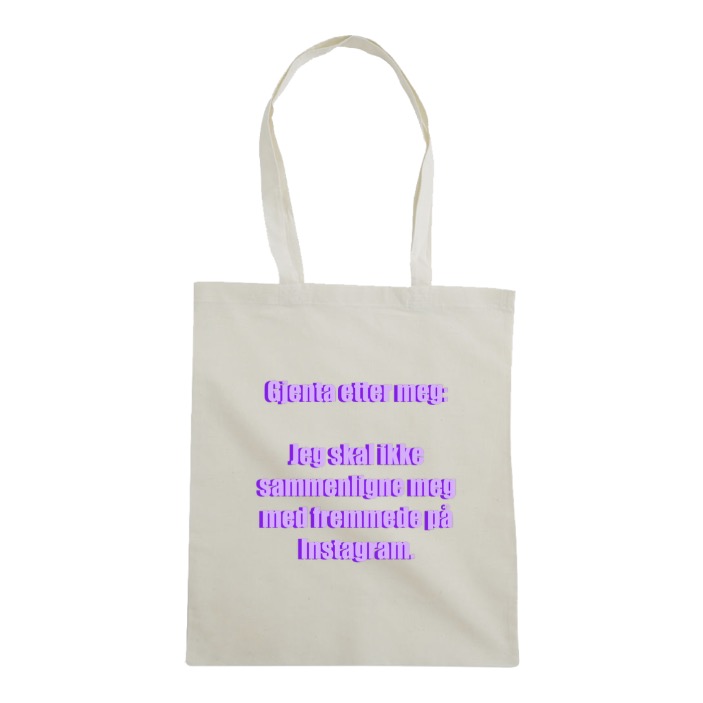 Jeg skal ikke sammenligne med - Totebag