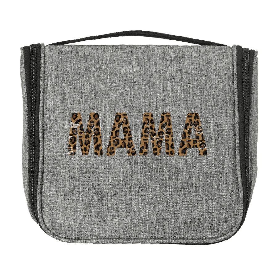 Mama - Leopardmønster, mamma, mor, toalettmappe