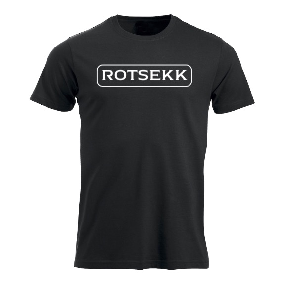 Rotsekk - sort t-skjorte