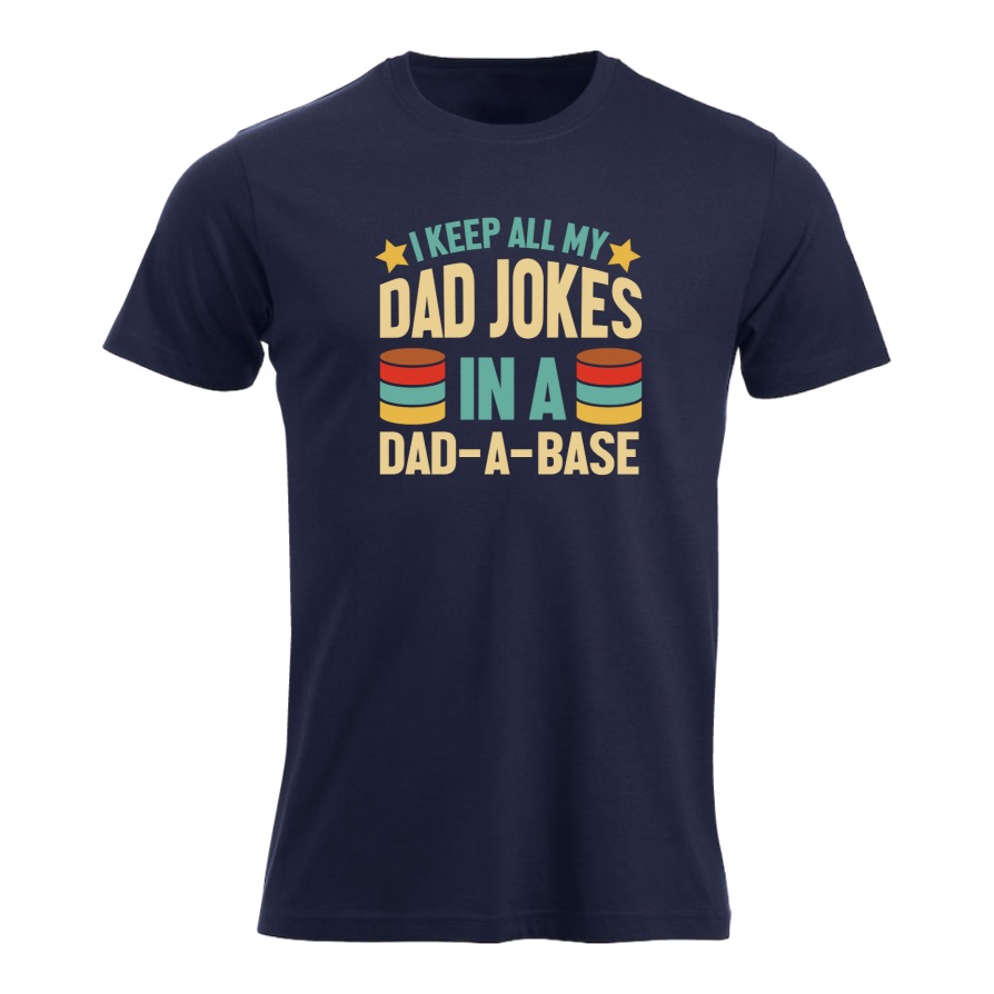 I keep all my dad jokes in a dad-a-base, til kongen av alle pappavitser, morsom pappa