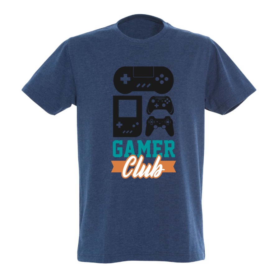 Gamer club, gaming, gamer, t-skjorte