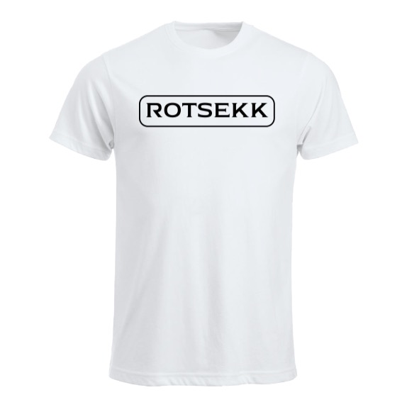 Rotsekk - hvit t-skjorte