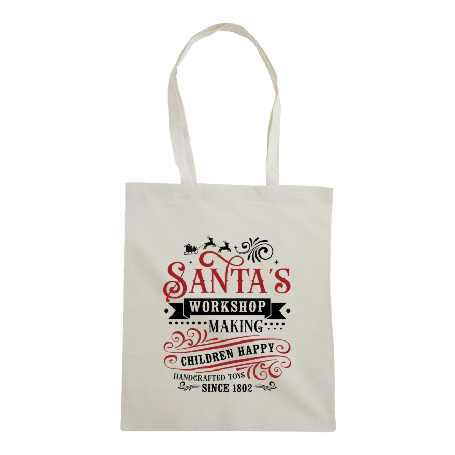 Vintage julemotiv, handlenett til jul