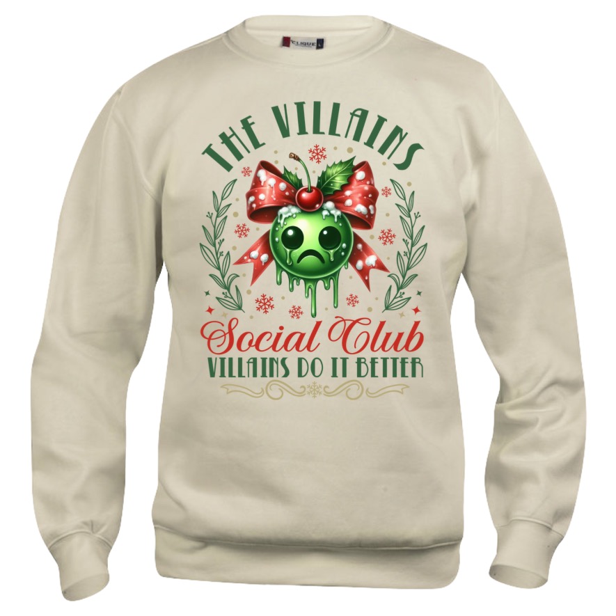 Julegenser, The villains Social Club, villains do it better, morsom genser til jul