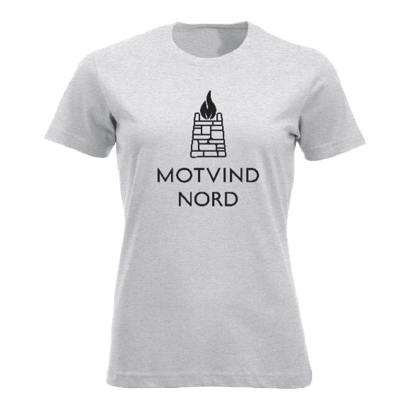 Motvind Nord t-skjorte dame - sort logo