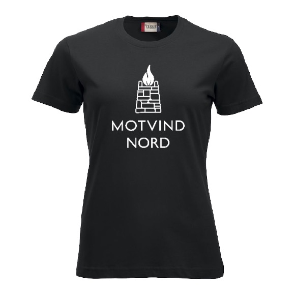 Motvind Nord t-skjorte dame - hvit logo