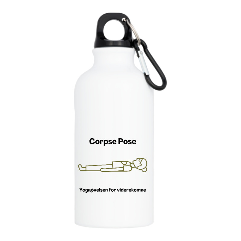 Drikkeflaske med Yogapositur Corpse Pose- FibroNorge