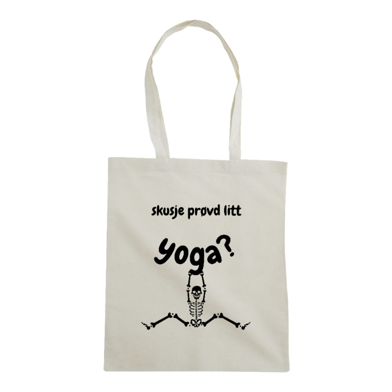 Handlenett "Skusje prøvd litt yoga?" FibroNorge