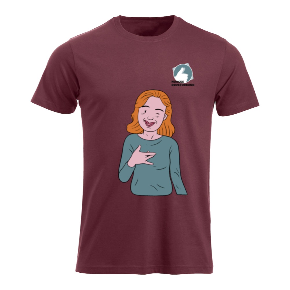 Tegnspråk ;-) fargetrykk unisex