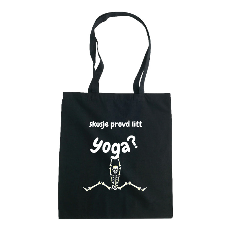 Handlenett "Skusje prøvd litt yoga?" FibroNorge