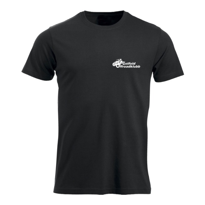 Østfold Offroadklubb t-shirt trykk foran og bak