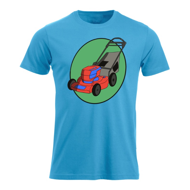 Gressklipper t-skjorte - unisex hagehumor
