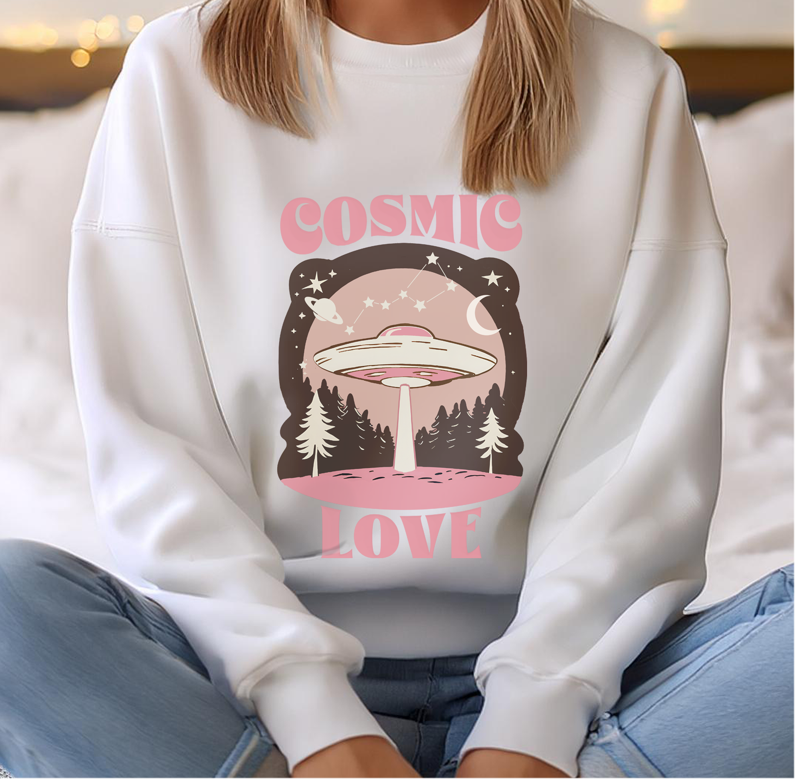 Cosmic Love UFO sweater