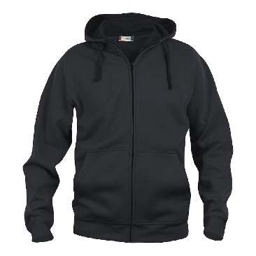 Zip hoodie med print