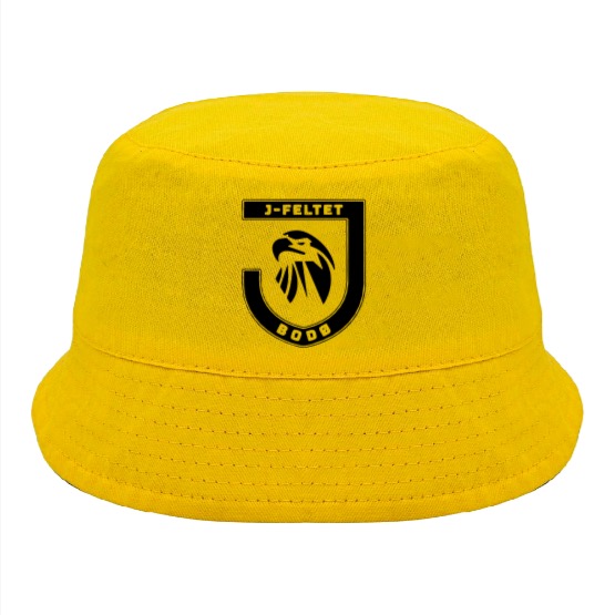 J-feltet bøttehatt - gul