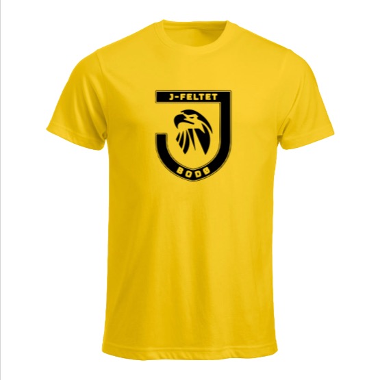 J-feltet t-skjorte - gul