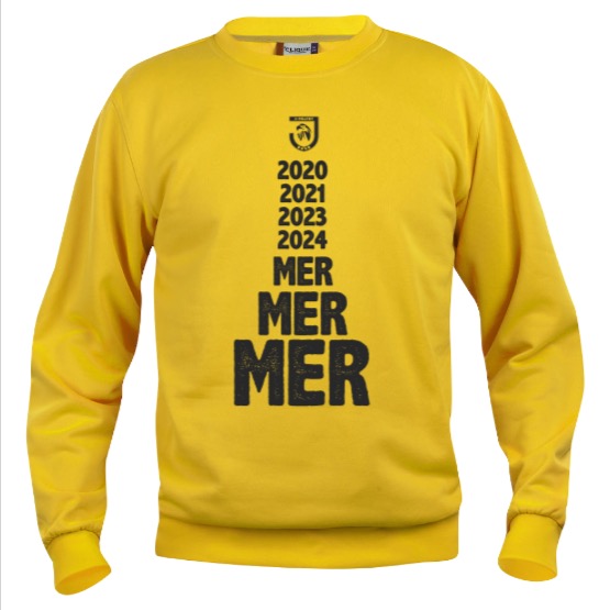 Mer mer mer - gul collegegenser