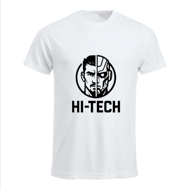 Hi-Tech T w/limited edition cyberpunk logo on back