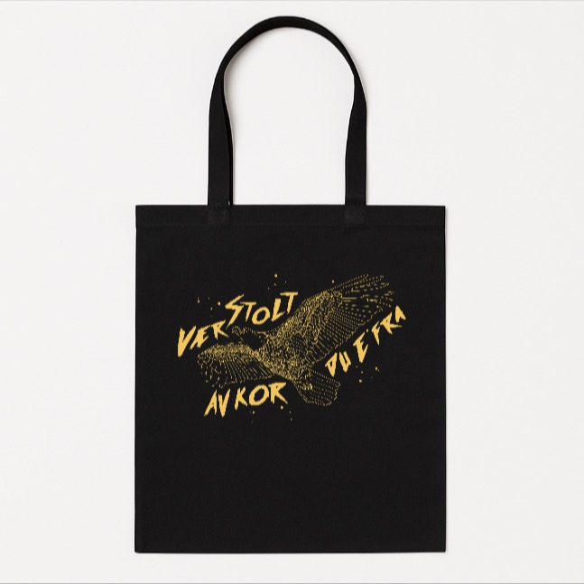 Vær stolt av kor du e fra - totebag