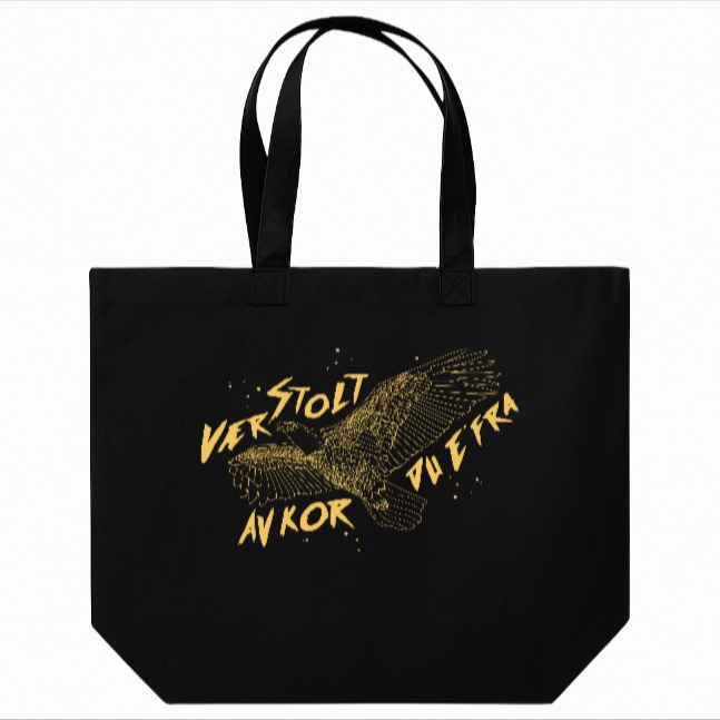 Vær stolt av kor du e fra - maxi totebag