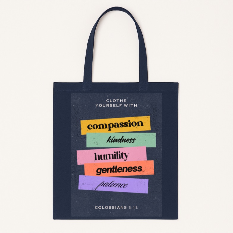 Colossians 3:12 Totebag