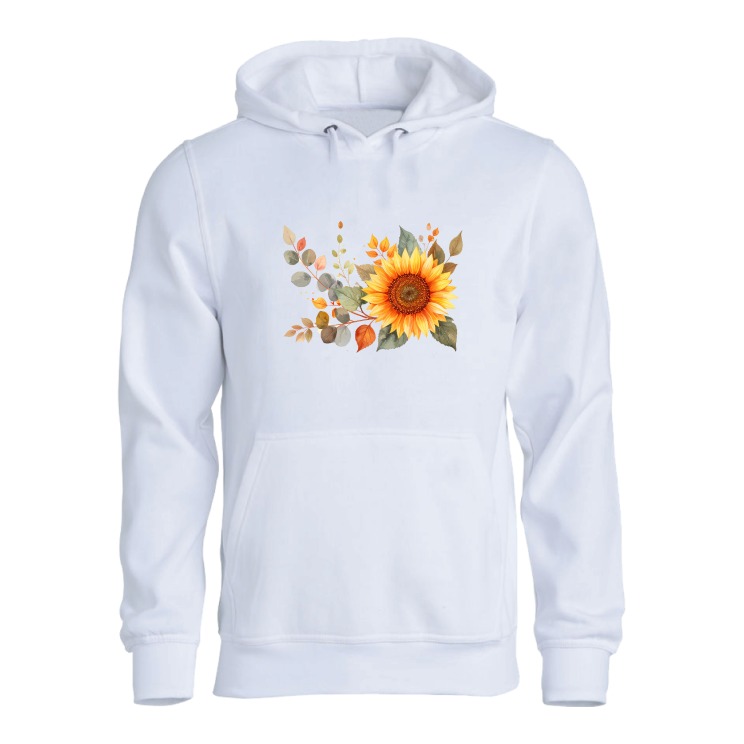 Solsikke blomster høst hoodie genser