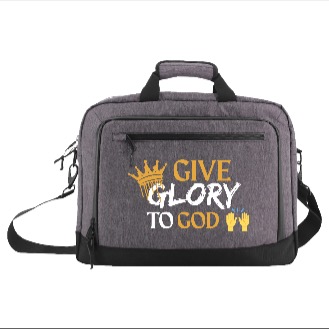 Glory to God laptop bag
