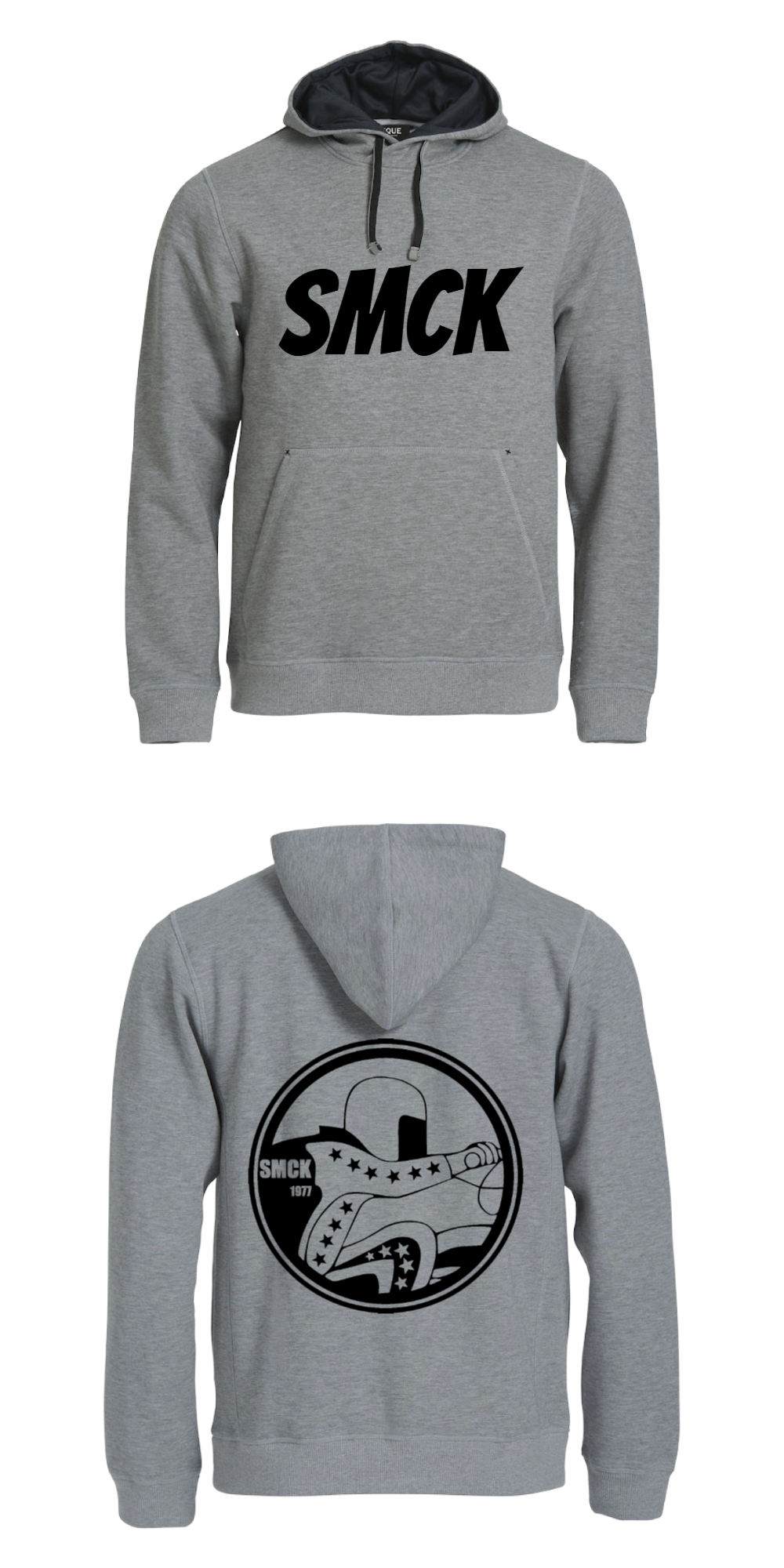 SMCK Hoodie m/skrift og stor logo