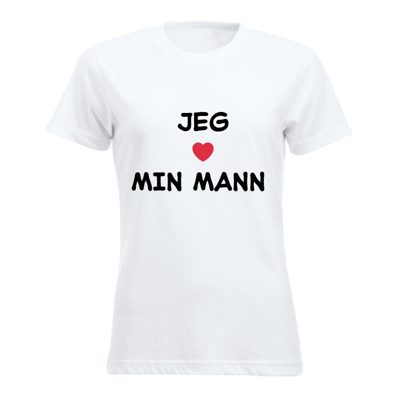 Jeg elsker min mann - Dametskjorte