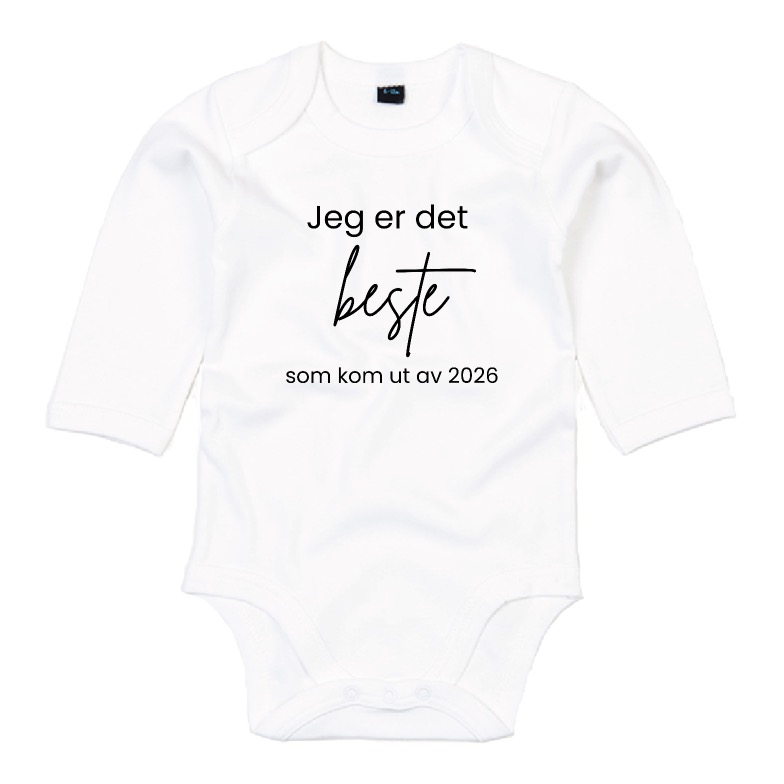 Det beste med 2026 - babybody lange ermer