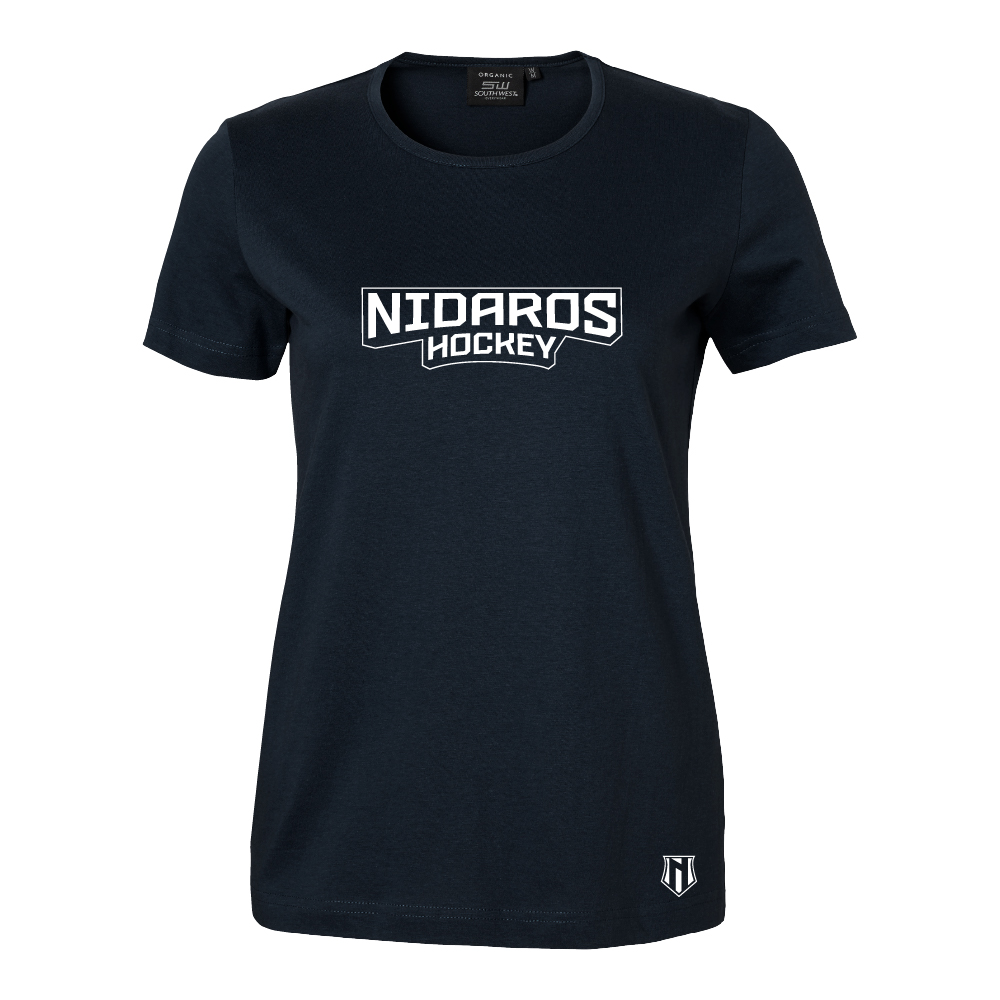 T-skjorte Nidaros Hockey tekst - dame