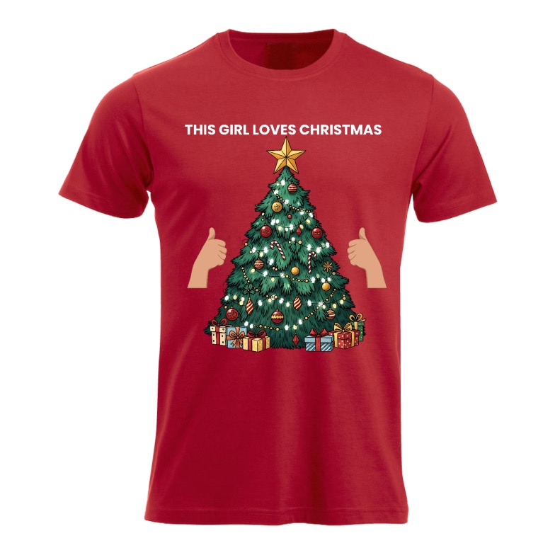 This girl loves Christmas - Tshirt