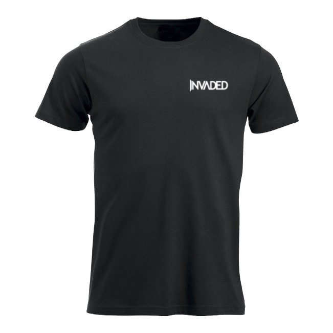Invaded T-shirt hvit logo og albumcover