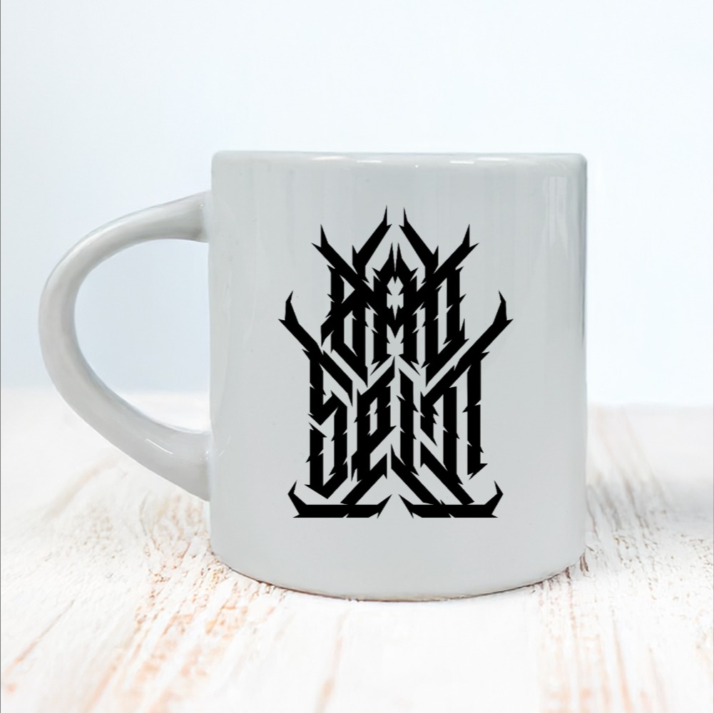 BAD SPIT "Maleri i Matt Svart" KOPP