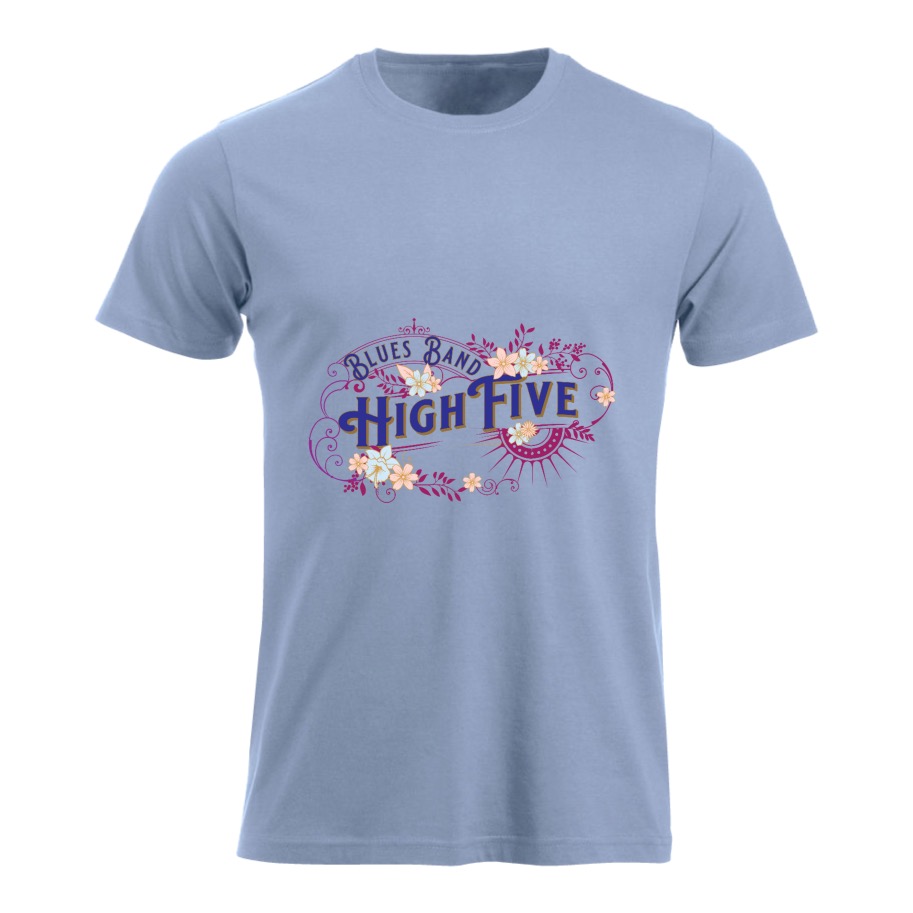 t-skjorte lys m/mørk logo