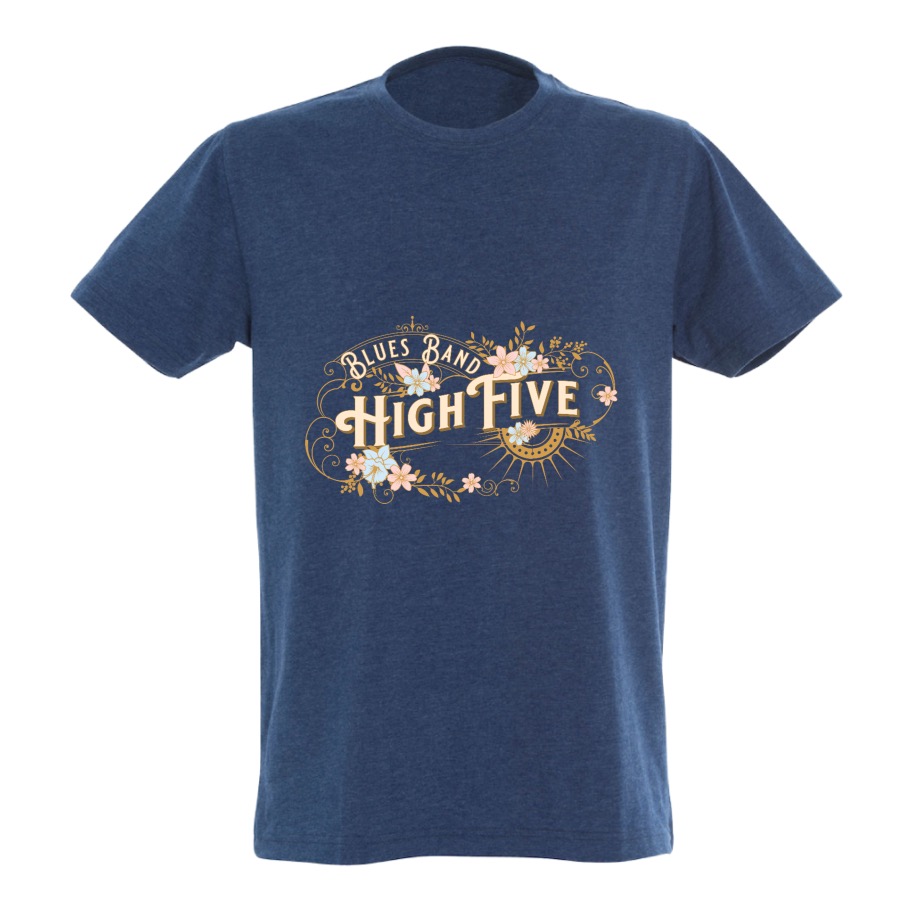 T-skjorte mørk m/lys logo