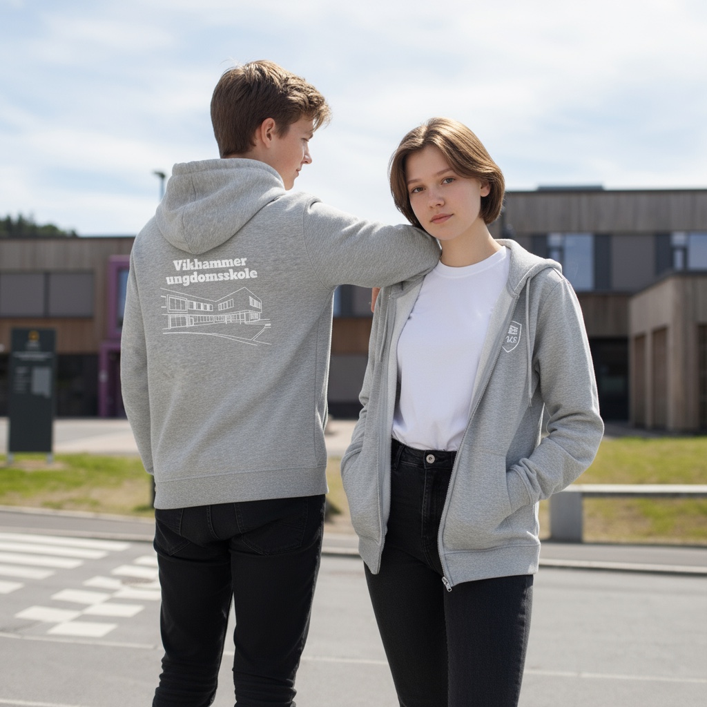 VUS Zip Hoody - grå