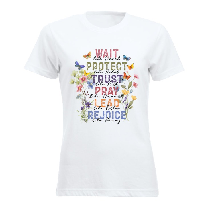 M 39 Pray Dame T Skjorte