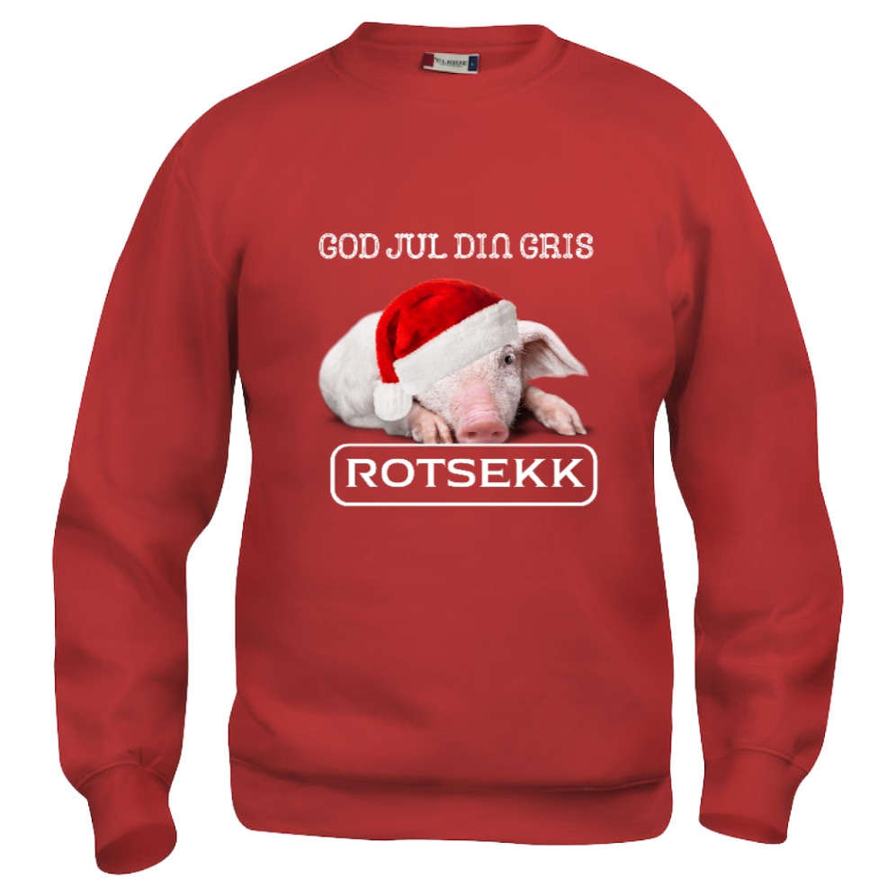 God jul din gris hvit skrift