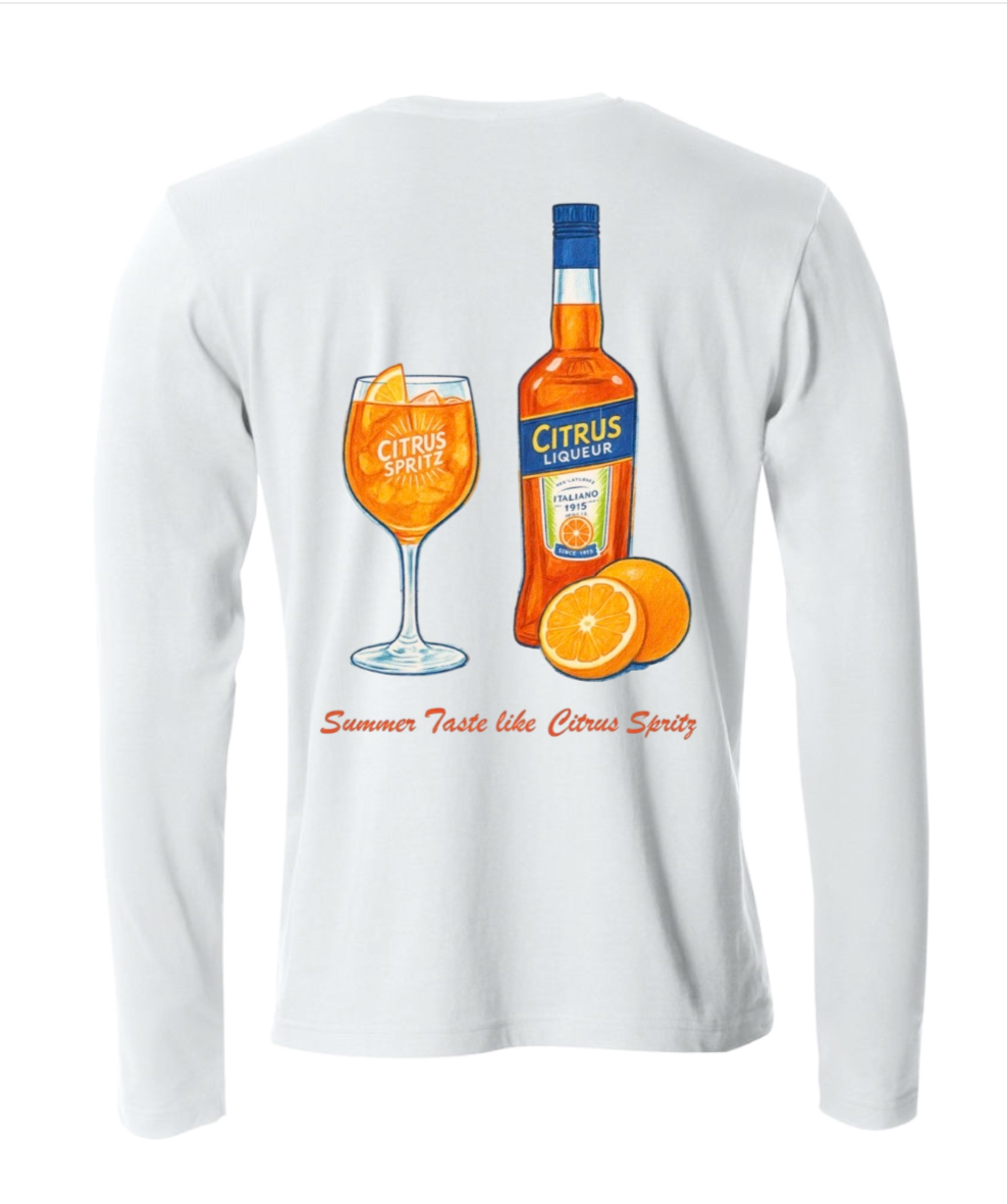 It’s Happening - Citrus spritz white sweatshirt