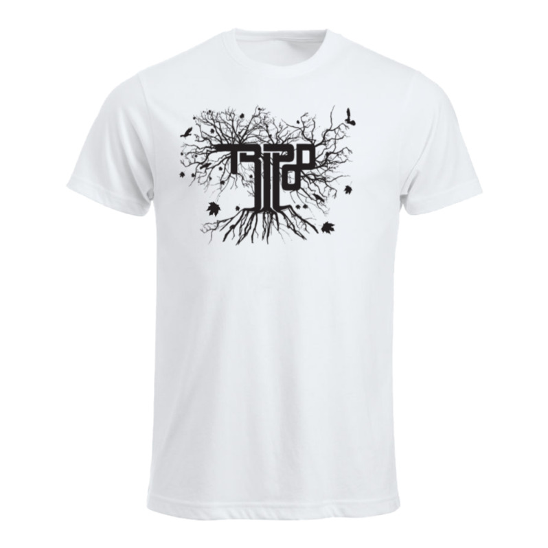 Tripod T-shirt logo hvit