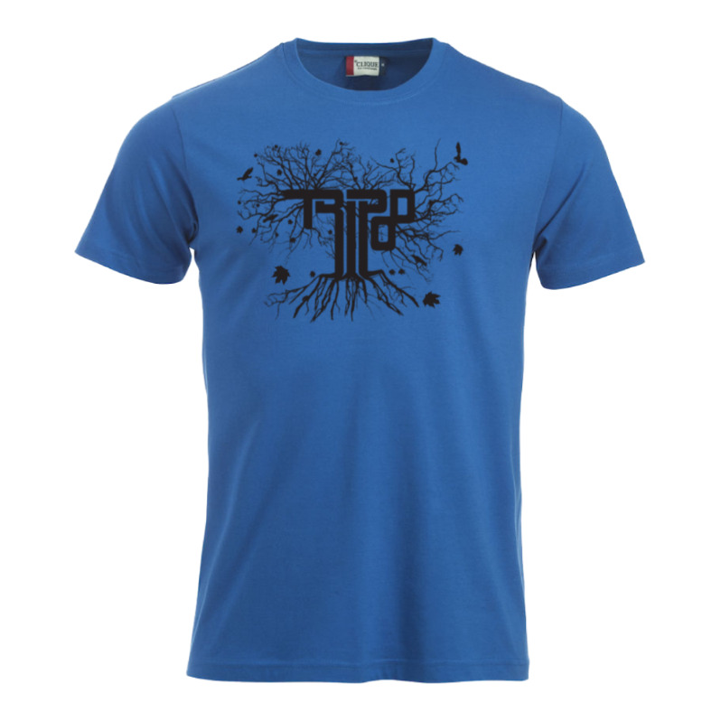 Tripod T-shirt Logo Blå