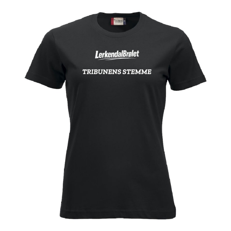 Tribunens stemme - sort t-skjorte dame