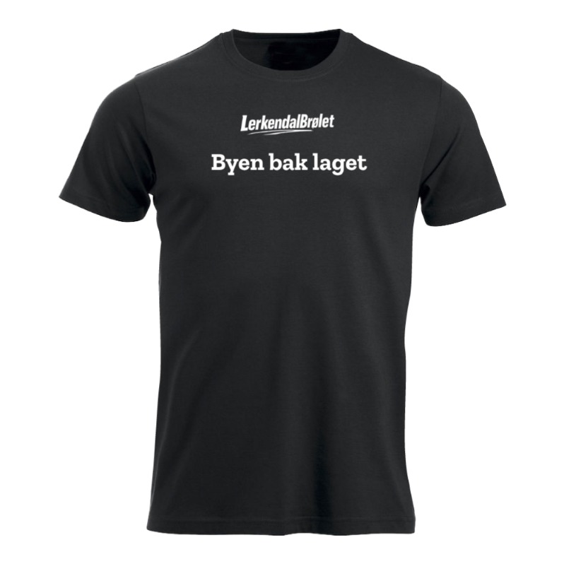 Byen bak laget - sort t-skjorte
