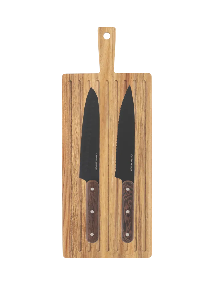 Orrefors Jernverk Blacksmith kniver og brett