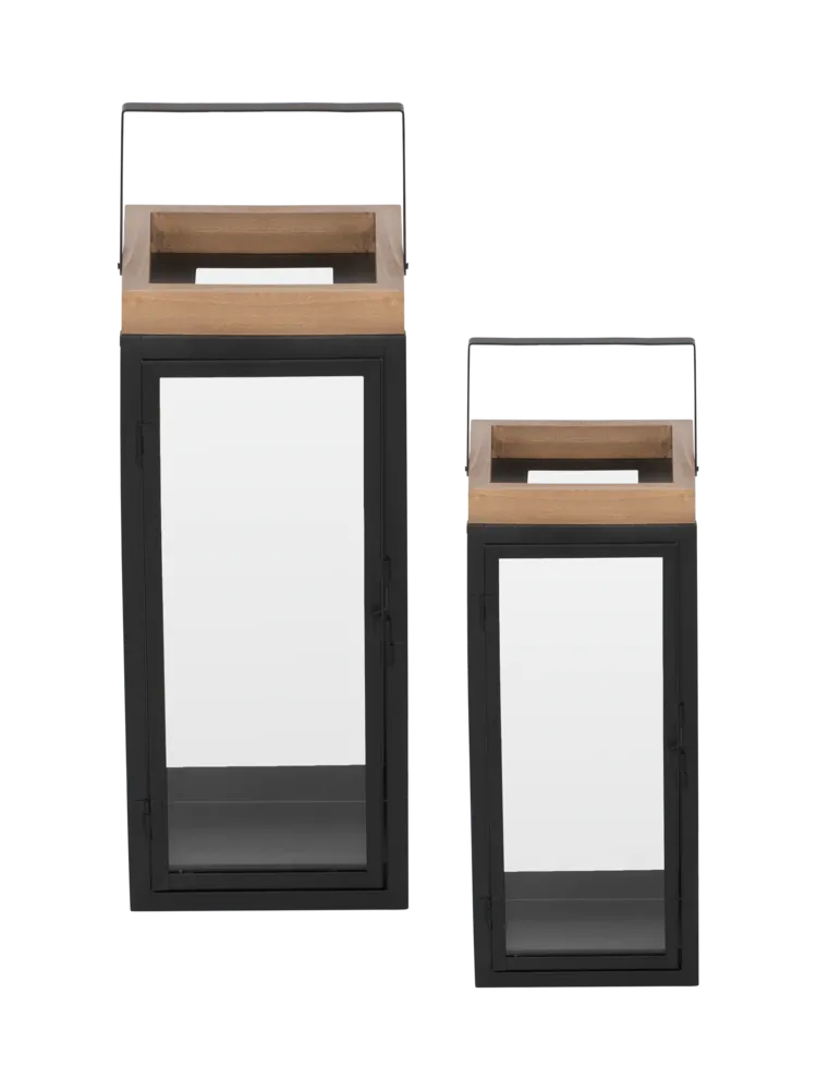Lyslykter, svart, 2-pk. – Orrefors Jernverk